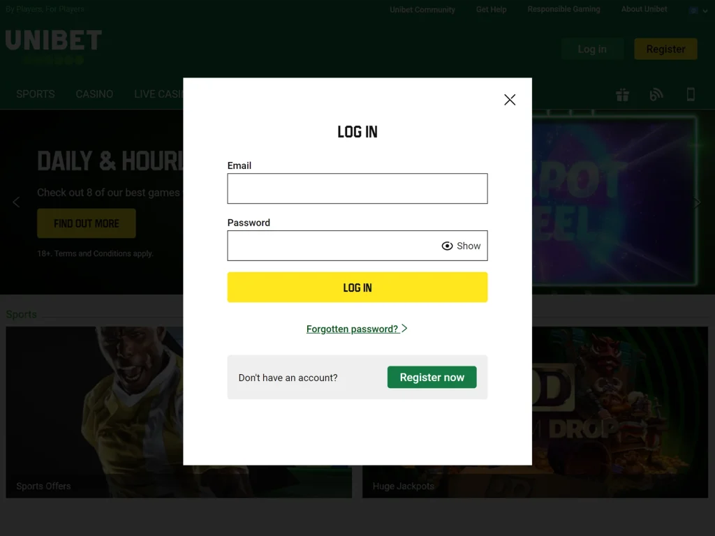 unibet-registration